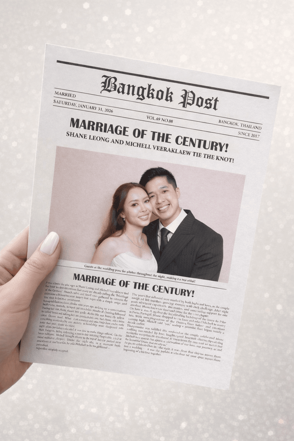 Newspaper Photo Booth